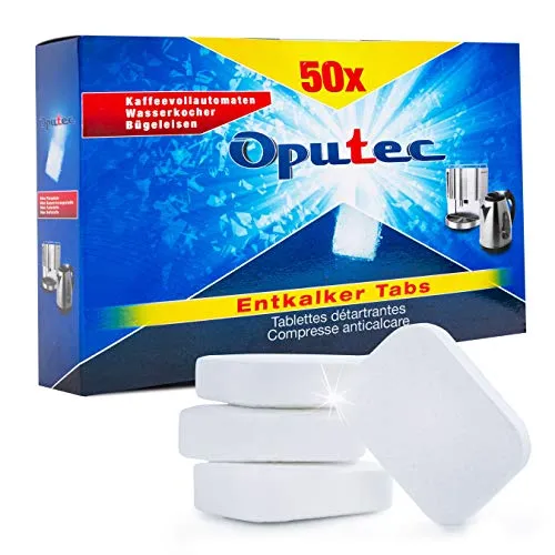 50x Oputec Kaffeevollautomaten Entkalker Tabs: Kaffeemaschinen, Espressomaschinen Entkalker-Tabletten/Entkalkungs-Tabletten - Kompatibel zu: Jura, Senseo, Siemens, Tassimo, Delonghi