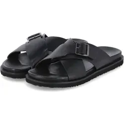 camel active Herren Sandalen aus echtem Nappaleder Schwarz, komfortable Wanderschuhe - Wanderschuhe aus echtem Nappaleder mit anatomisch geformtem Fußbett und leichter PU-Sohle für optimalen Tragekomfort beim Wandern.