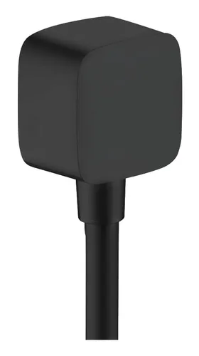 Axor Showersolutions Wandanschluss abgerundet - Mattschwarz - Eleganter Wandanschluss für Brausen, in mattschwarz, sorgt für eine stilvolle Verbindung und ist ideal für moderne Badezimmer.