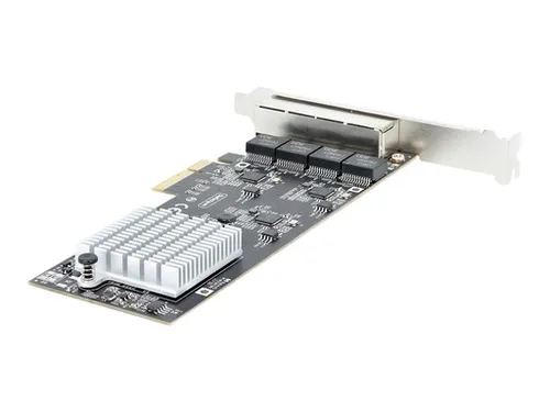 StarTech.com 4-Port 2.5 Gbit PCIe Netzwerkkarte - Netzwerkkarten mit Intel I225-V Chip, ideal für schnelle Datenübertragung über vorhandene Verkabelung, unterstützt Remote-Management und bietet zuverlässige Leistung.