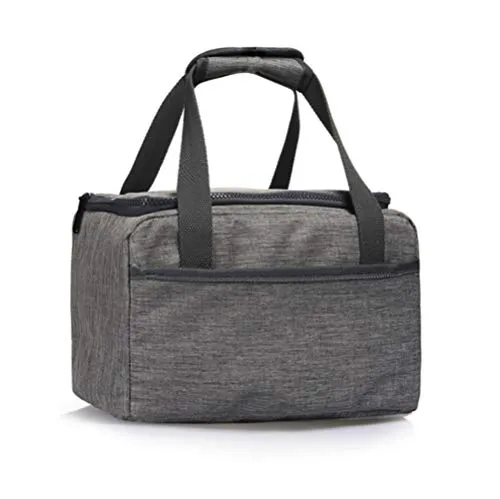 SLOSH Thermotaschen Kühltasche für Lebensmittel, Arbeit, Mittagessen, Kinder, Büro, Wärmesack, Herren, Damen, 2 Stück, Grau, 1 Stück