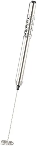 Rosenstein & Söhne Milchschäumer: Edelstahl-Milchaufschäumer-Stick für perfekten Milchschaum - Batteriebetriebener Milchaufschäumer mit hochwertigem Spiralquirl, ideal für Cappuccino und Latte Macchiato. Einfach zu reinigen und in Sekunden einsatzbereit.