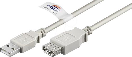 GOOBAY 68915 - USB 2.0 Verlängerungskabel mit USB Zertifikat 3 m