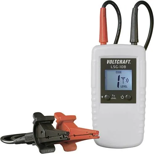 VOLTCRAFT LSG-10B Spannungsprüfer - Spannungsprüfer für zuverlässige Kabelortung, ideal für große Installationen mit bis zu 7 Sendern gleichzeitig, inklusive Zubehör für vielseitige Anwendungen.