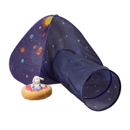 Spielzelt Pop Up Kinderzelt - Buntes Krabbelzelt für kleine Abenteurer - Zelt für Kinder ab 3 Jahren, leicht und schnell aufbaubar, perfekt für drinnen und draußen. Maße: 170 x 100 x 90 cm, aus strapazierfähigem Polyester.