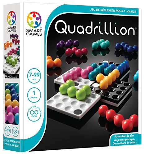 Smartgames – SG 540 FR – Quadrillion – Denk-, Logik- und Einfüge-Spiel (französische Version)