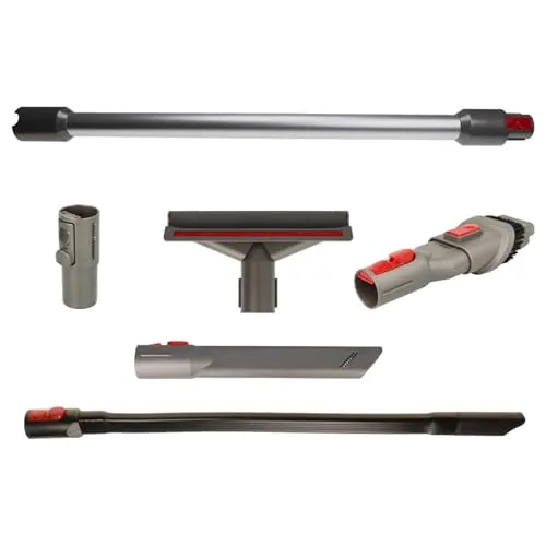 vhbw 6-TLG. Zubehör-Set kompatibel mit Dyson V8 Absolute, Absolute Extra, Absolute +, Absolute Pro, Animal + Staubsauger Grau
