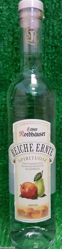  Echter Nordhäuser Reiche Ernte OBSTLER 0,5l 38% VOL. - Ostprodukte 17€/l