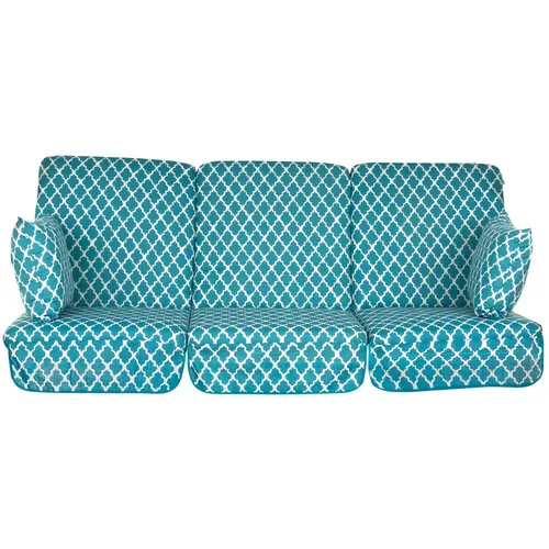 Auflagen Set Hollywoodschaukel Polster Bankauflage Seitenkissen Sitzkissen 180cm