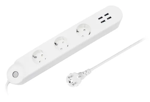 Hyrican Smart WIFI Steckdosenleiste 3xAC und 4xUSB