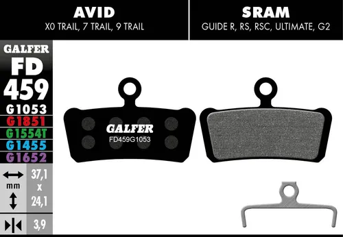 GALFER Bremsbeläge Disc Standard für SRAM/Avid SR-003