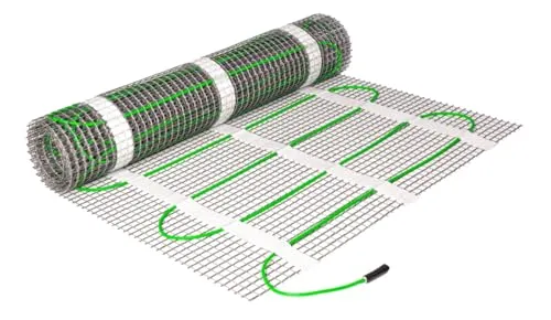 Elektrische Fußbodenheizung HoWaTech Basic für Renovierung TWIN Heizmatte 100 W/m², Heizfläche:1.00m²