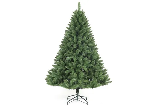 Salcar Künstlicher Weihnachtsbaum PVC Künstlicher Weihnachtsbaum mit Weihnachtsbaumständer Tannenbaum, Nordmanntanne, 180 cm hoch, 126 cm Durchmesser und 730 Spitzen