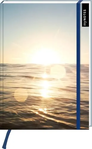 myNOTES Notizbuch A5: Meer: Notebook medium, gepunktet, paginiert | Praktisches Blankbook: Ideal als Bullet Journal oder Tagebuch