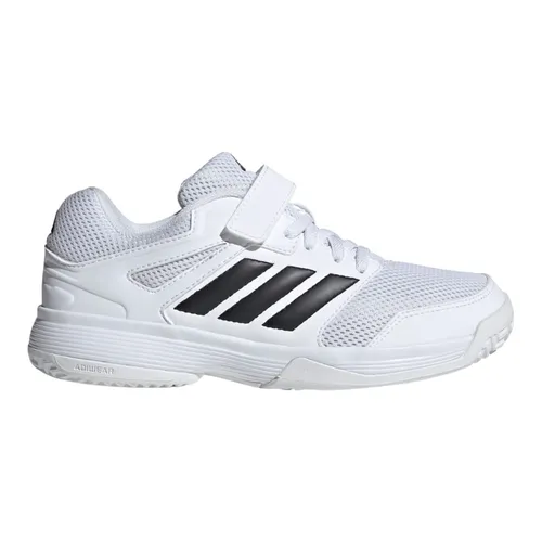 adidas Hallen-Indoorschuhe Speedcourt Velcro weiss/schwarz Kinder, Größe Euro (US): 34 (2,5)