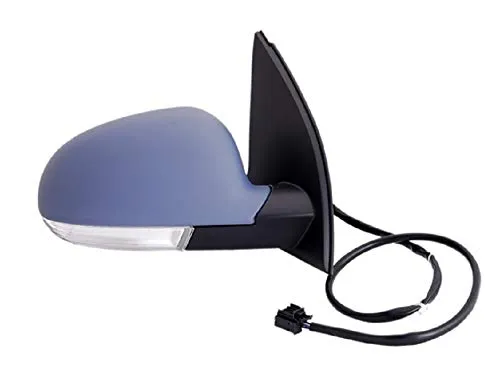 Pro!Carpentis Spiegel Aussenspiegel rechts kompatibel mit Golf 5 V nur für Limousine Baujahr 2003-2008 elektrisch verstellbar Kappe grundiert Blinker