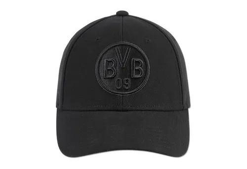 BVB Baseball Cap Logo schwarz in schwarz von BVB