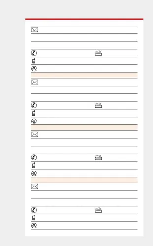 BSB Ersatzeinlage Adressen - A6, 50 Blatt für Terminplaner Kompakt, perfekt für die Organisation von Adressen und Kontakten