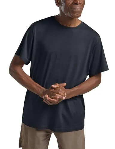 Jack Wolfskin T-Shirt TRAVEL T M - T-Shirts für Männer, leicht und elastisch für optimalen Bewegungskomfort, mit UV-Schutz und geruchshemmenden Eigenschaften für langanhaltende Frische auf Reisen.