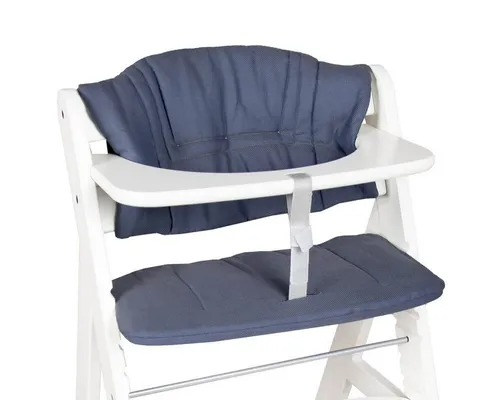 Hoppediz Hochstuhlauflage für Hauck Alpha - Hochstuhl Zubehör mit bequemer Biobaumwoll-POLSTERUNG, pflegeleicht bei 40°C. Perfekte Passform für Hauck Alpha, einfach überzuziehen und ideal für Baby-Set oder Essbrett.