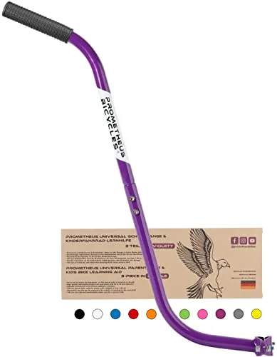 Violette Fahrrad Schiebestange