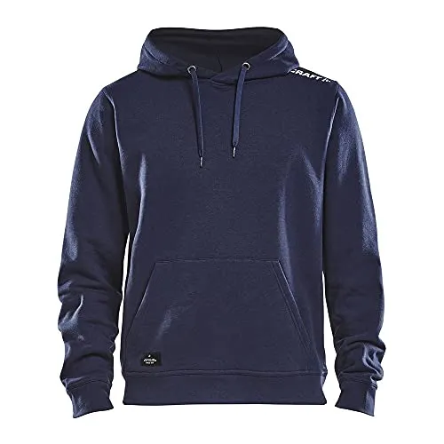Craft Community Hoodie Men navy (390000) XL - Outdoor Hoodie für Herren, atmungsaktiv und ideal für sportliche Aktivitäten sowie entspannte Stunden. Der verstellbare Kapuzenpullover bietet hohen Tragekomfort und praktische Kängurutasche.