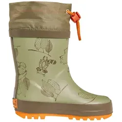 Playshoes Regenstiefel Gummistiefel Waschbär, 33 EU - Wasserdichte Kinderstiefel mit Stulpen und Zugband, ideal für regnerische Tage. Robuste Außensohle und Reflektoren sorgen für Sicherheit und guten Halt.