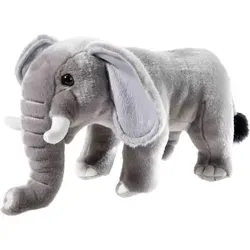 Heunec 279377 - MISANIMO Elefant stehend, 30 cm - Kuscheltiere aus hochwertigem Plüsch, stehend und mit sicheren Plastikaugen für langlebigen Spielspaß.