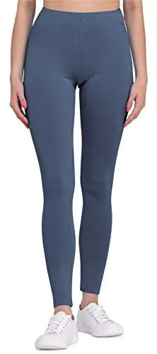 Bellivalini Leggings Damen aus Viskose Ganzjährig Bequeme Bekleidung Damen für tägliches Tragen oder Sport BLV50-147 (Jeans, M)