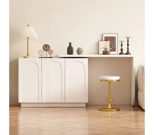 XDeer Schreibtisch Schreibtisch, drehbarer L-förmiger Computertisch, Bürotisch, Frisiertisch