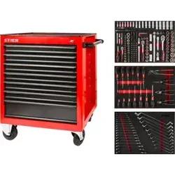 STIER Werkstattwagen bestückt 223-teilig von STIER