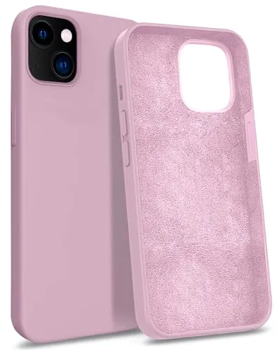 MyGadget Hülle kompatibel mit iPhone 14 Plus - Gummierte Handyhülle - [ 3 Layer Struktur ] Schutzhülle mit Soft Inlay & Hardcase Cover außen - Rosa