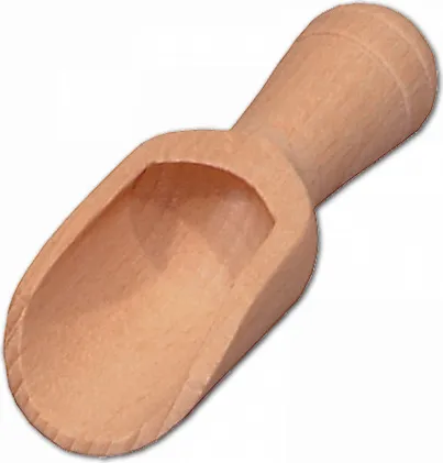 Schäufelchen, rund aus Holz 5,2 cm