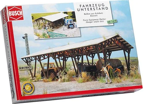 BUSCH 1418 - Fahrzeug-Unterstand