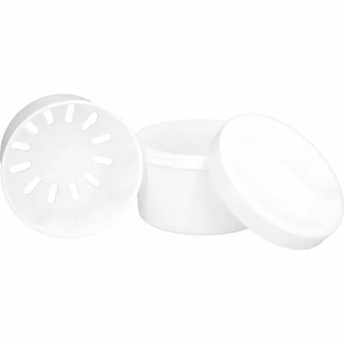 ZAHNPROTHESENBEHÄLTER m.Einsatz u.Deckel PP weiß 1 St