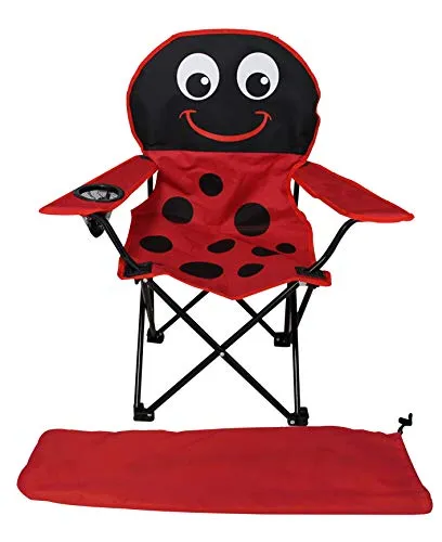 Kinder Anglersessel Campingstuhl Faltstuhl Anglerstuhl Motiv wählbar mit Tasche, Kinder Anglersessel:Marienkäfer