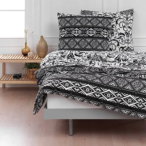 Bettwäsche Bettgarnitur Bettbezug Baumwolle 135x200 155x220 200x200 200x220 Modern