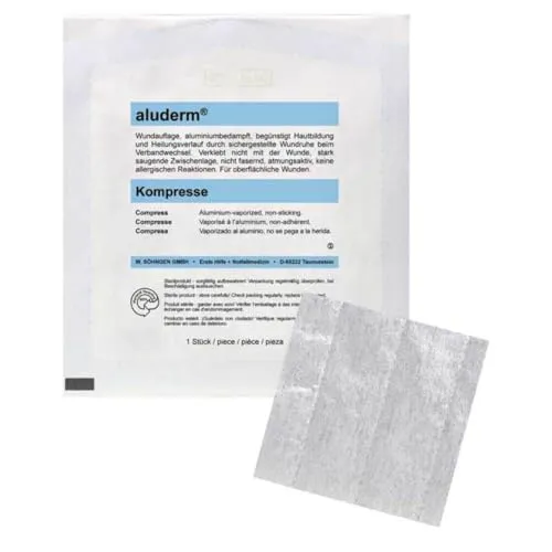 ALUDERM Kompressen 7,5x7,5 cm 1 St