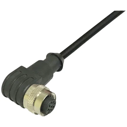 BKL Electronic 2702013 Sensor-Aktor-Anschlussleitung M12 Kupplung, gewinkelt 5m - Steckdosen - Hochwertige 5m Anschlussleitung mit 4 Polen, ideal für präzise Sensor- und Aktoranwendungen in der Automatisierungstechnik.
