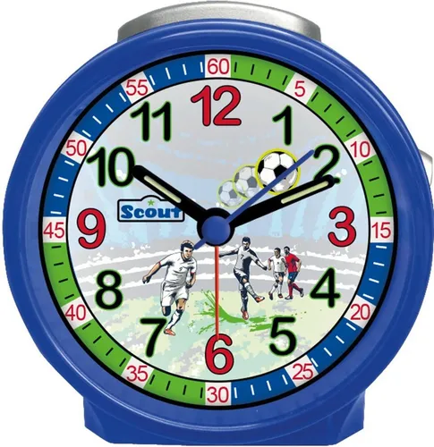 Scout Quarzwecker Fußballwecker, Friends, 280001033 in blau von Scout