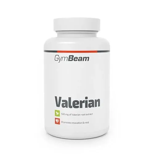 GymBeam Baldrian-Tabletten - 500 mg pro Portion mit 0,8% Valerensäure, unterstützt Schlaf, geistige Gesundheit, Verdauung, Herz-Kreislauf-System und kognitive Funktionen, 60 kaps