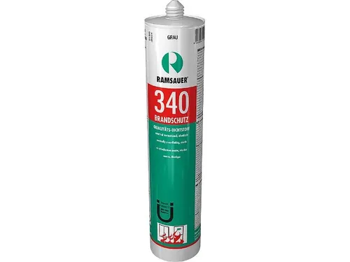 RAMSAUER Hitzefest B1 340, braun, hitzebeständige neutrale 1-K-Silicondichtmasse