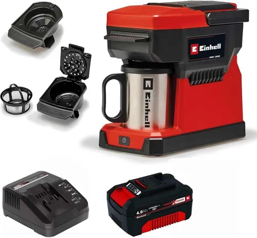 Einhell Reisekaffeemaschine - Perfekt für unterwegs - Filterkaffeemaschine für Reisen, kompakt und leicht, ideal für frisch gebrühten Kaffee jederzeit und überall.