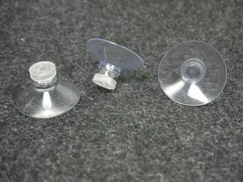 GGM Saugnäpfe transparent mit Rändelmutter - stark haftend 40mm Durchmesser 10