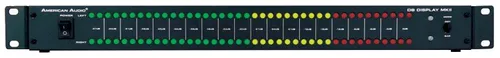 American Audio dB Dezibel Display MKII - Studio-Monitore mit präziser LED-Balkenanzeige für optimale Pegelüberwachung, ideal für professionelle Audioanwendungen und 19'' Rackmontage.