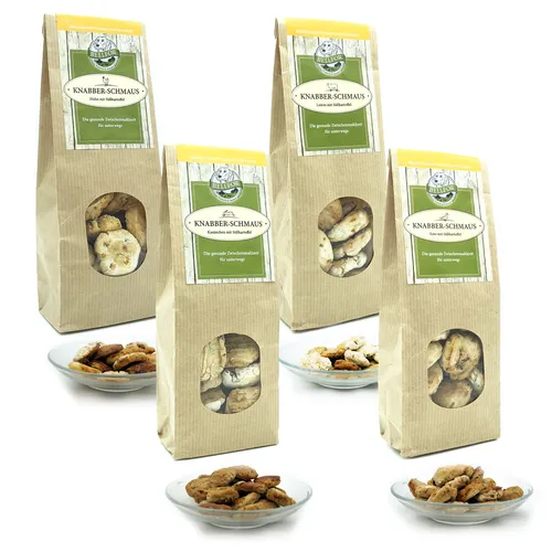 Bellfor Hundefutter Hundekekse Hunde Snack mit Huhn Lamm Ente Kaninchen Set 400g