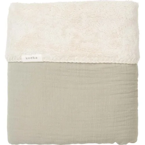 Koeka Babydecke Plüsch Faroo sage (75 x 100 cm) (8718276219072)