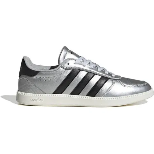 adidas Sportswear BREAKNET SLEEK Sneaker grau 38 EU in silber von adidas