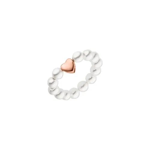 Purelei® Lovely Ring – Elastischer Perlenring mit Herz in rosegold von PURELEI