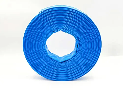 1/4 Zoll | 32 mm - 30 Meter - PVC Flachschlauch - Bauschlauch - Industrieschlauch - blau 1